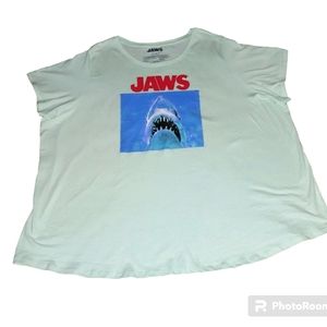 New Jaws Movie Light Mint Green Shark Tee T Shirt Size 4X
